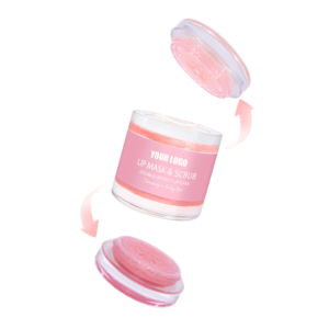 2024 Finest-Promoting 2-in-1 Lip Scrub and Balm Set – Pink Sakura Strawberry Moisturizing and Nourishing Lip Care Package for Wholesale