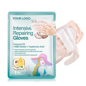 6-Pack Deep Moisturizing Gloves for Dry, Chapped Arms Enriched with Coconut Oil and Milk Extract for Intensive Hand Restore