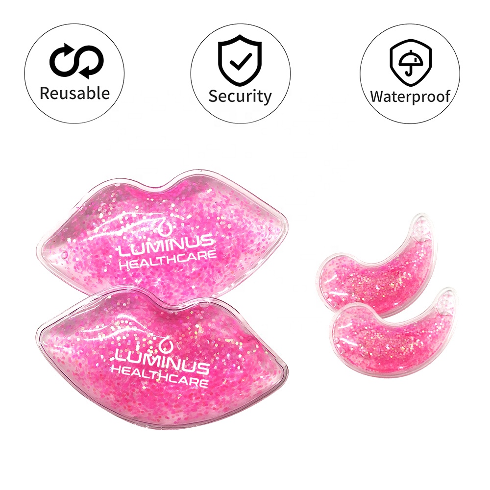 Lip-Formed Cooling Gel Pack - Scorching and Chilly Remedy Bead Ice Pack for Lip Care